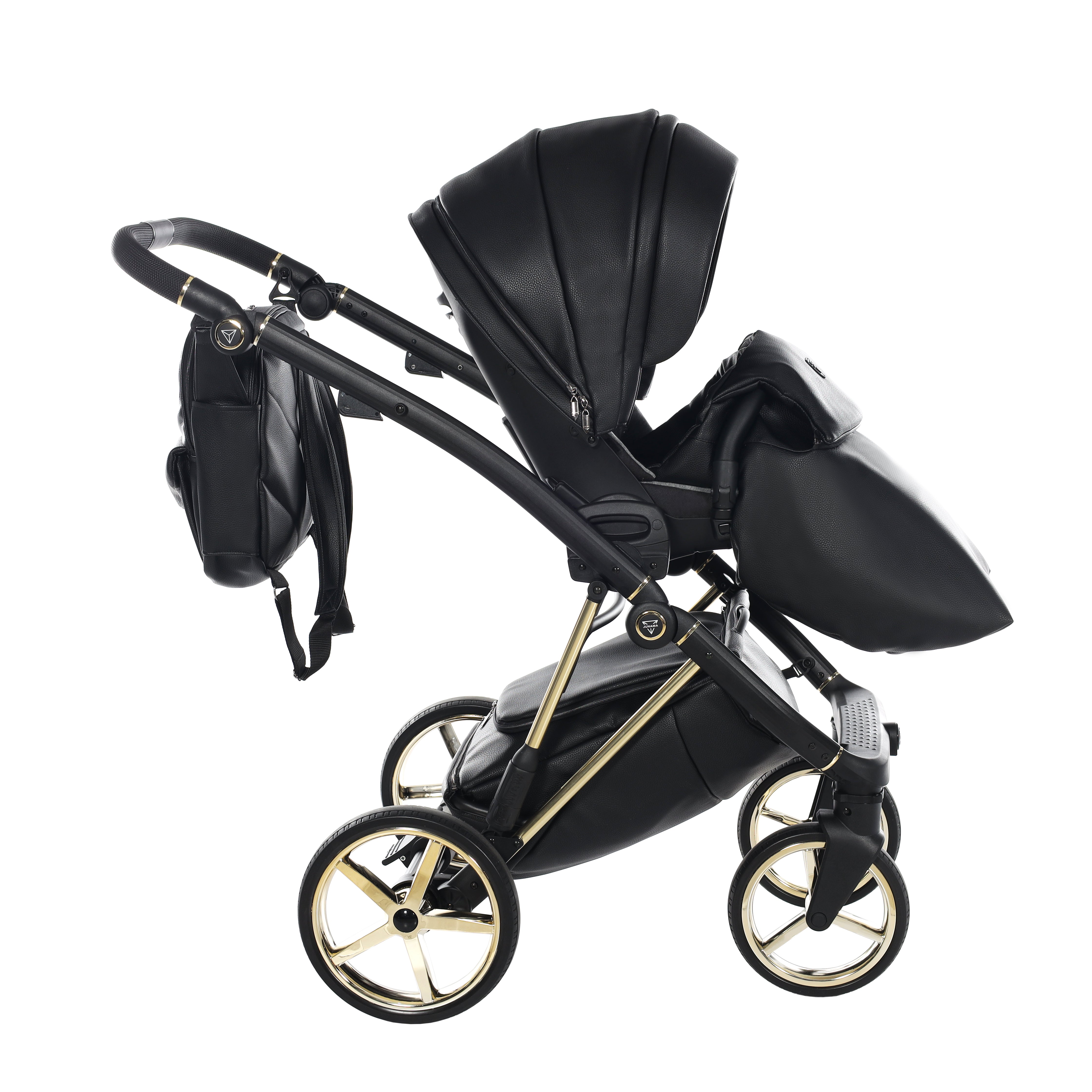 Junama AIR Premium V3, baby stroller and bassinet 2 in 1 - BLACK , Code number: JUNAIRP03