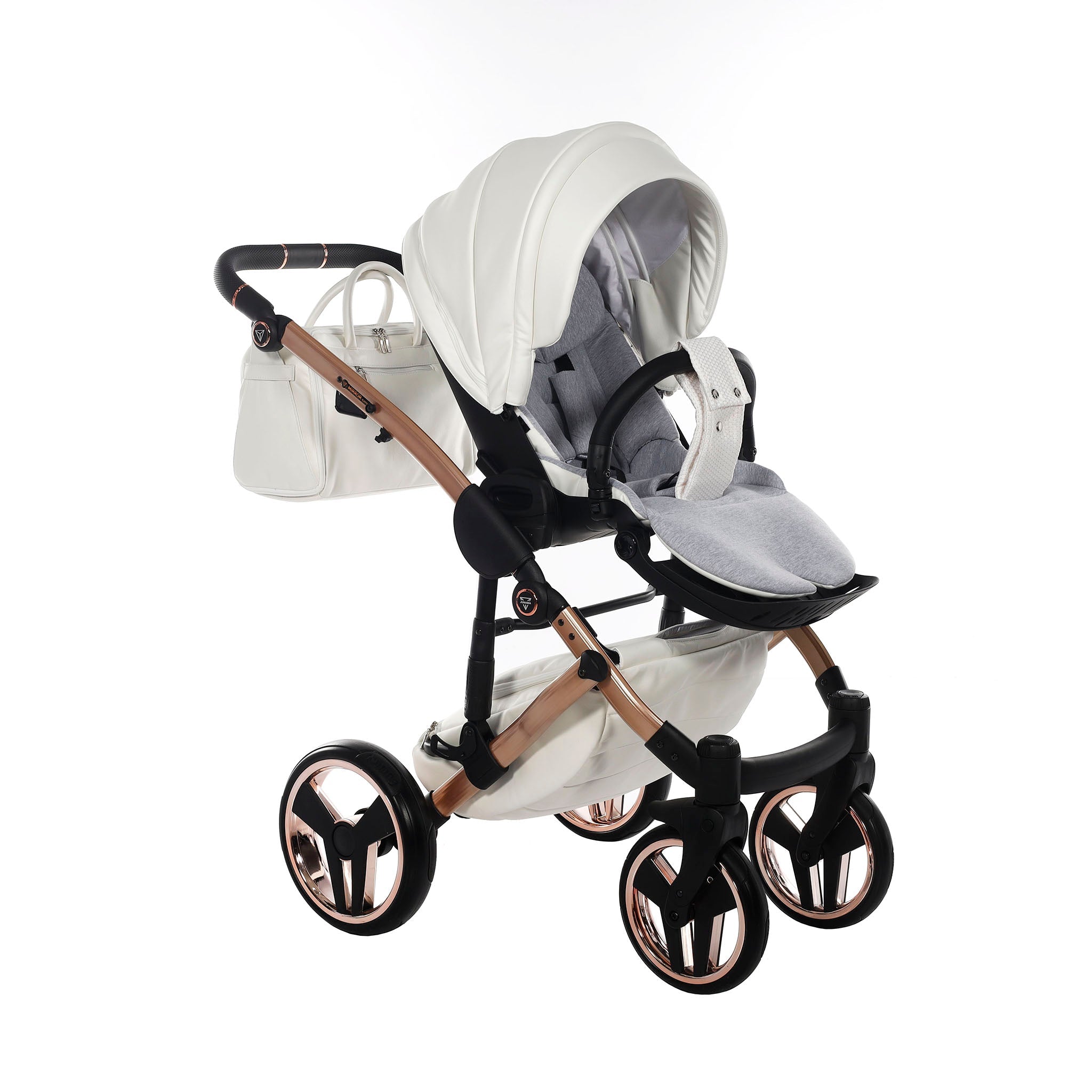 Junama Mirror Satin, baby prams or stroller 2 in 1 - Rose Gold, Code number: JUNMSAT05