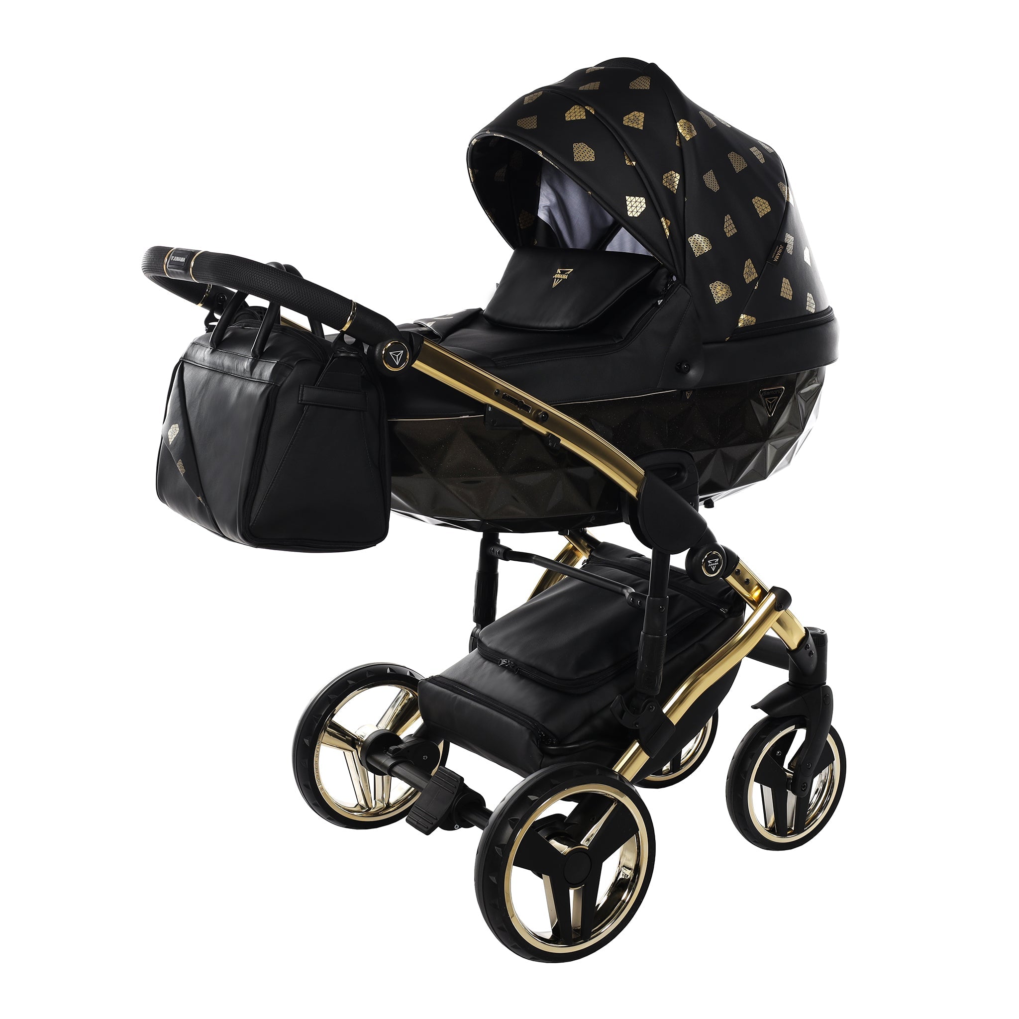 Junama GLOW, baby prams or stroller 2 in 1 - Gold and Black, Code number: JUNGLW05