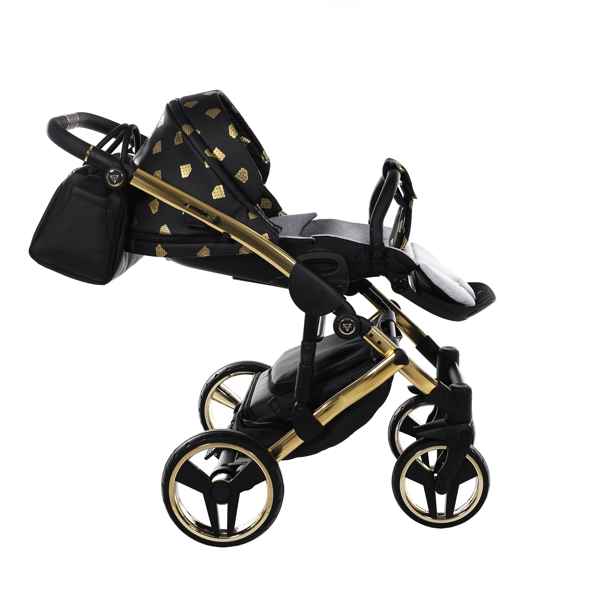 Junama GLOW, baby prams or stroller 2 in 1 - Gold and Black, Code number: JUNGLW05