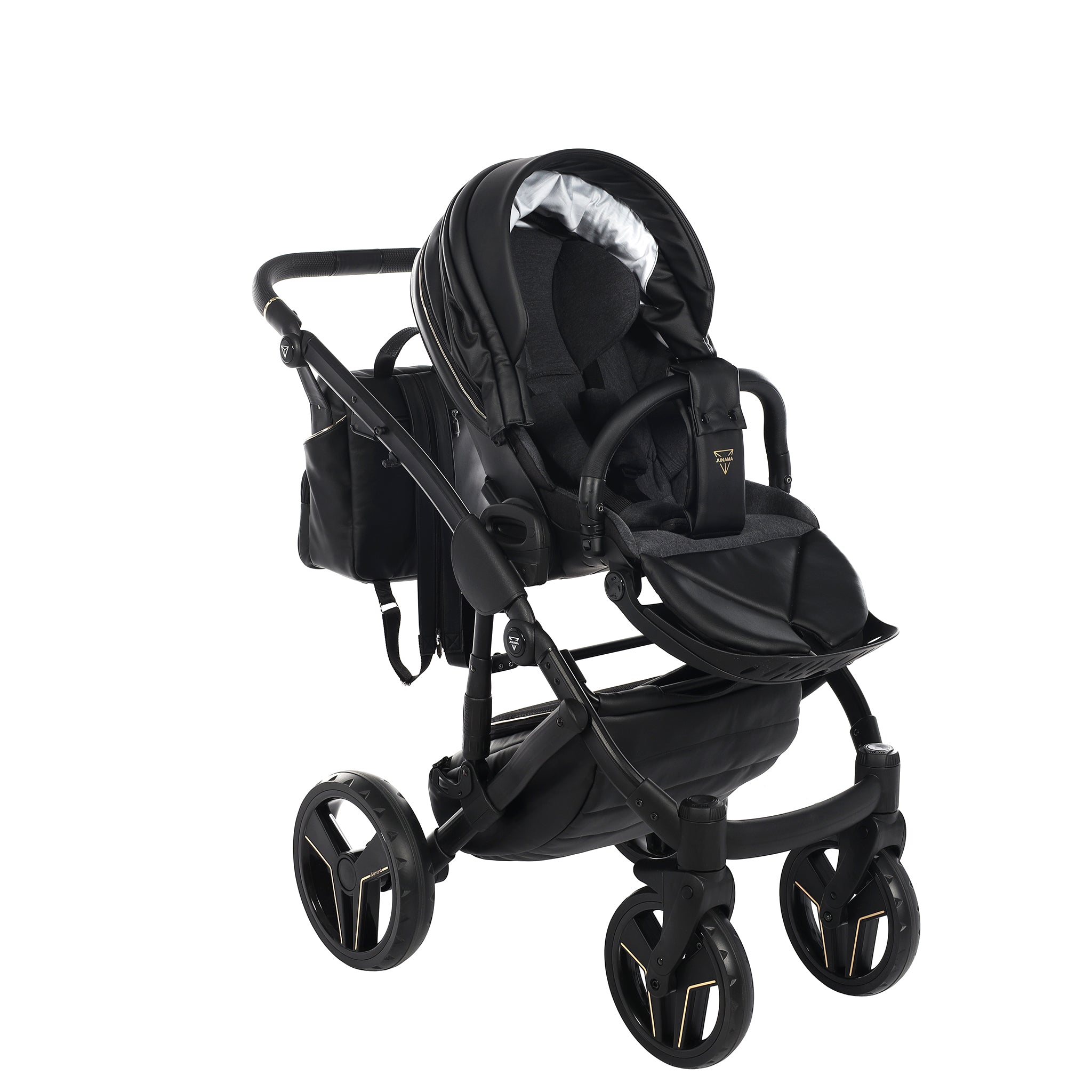 Junama S Class, baby prams or stroller 2 in 1 - Black and Black, Code number: JUNSC07