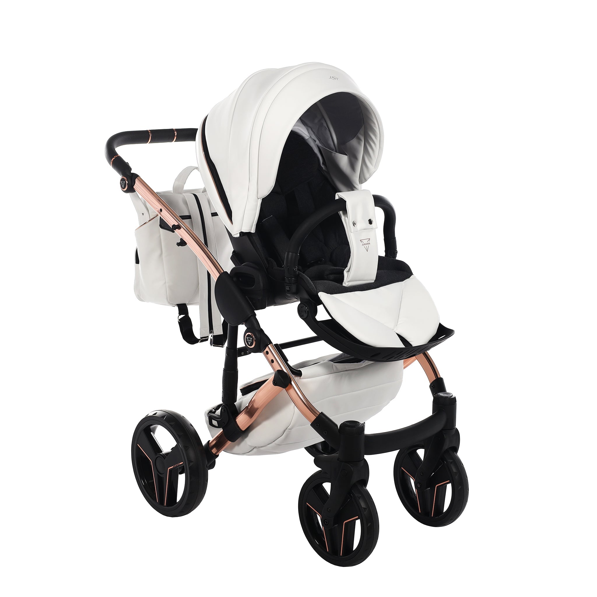 Junama S Class, baby prams or stroller 2 in 1 - Copper and white, Code number: JUNSC01