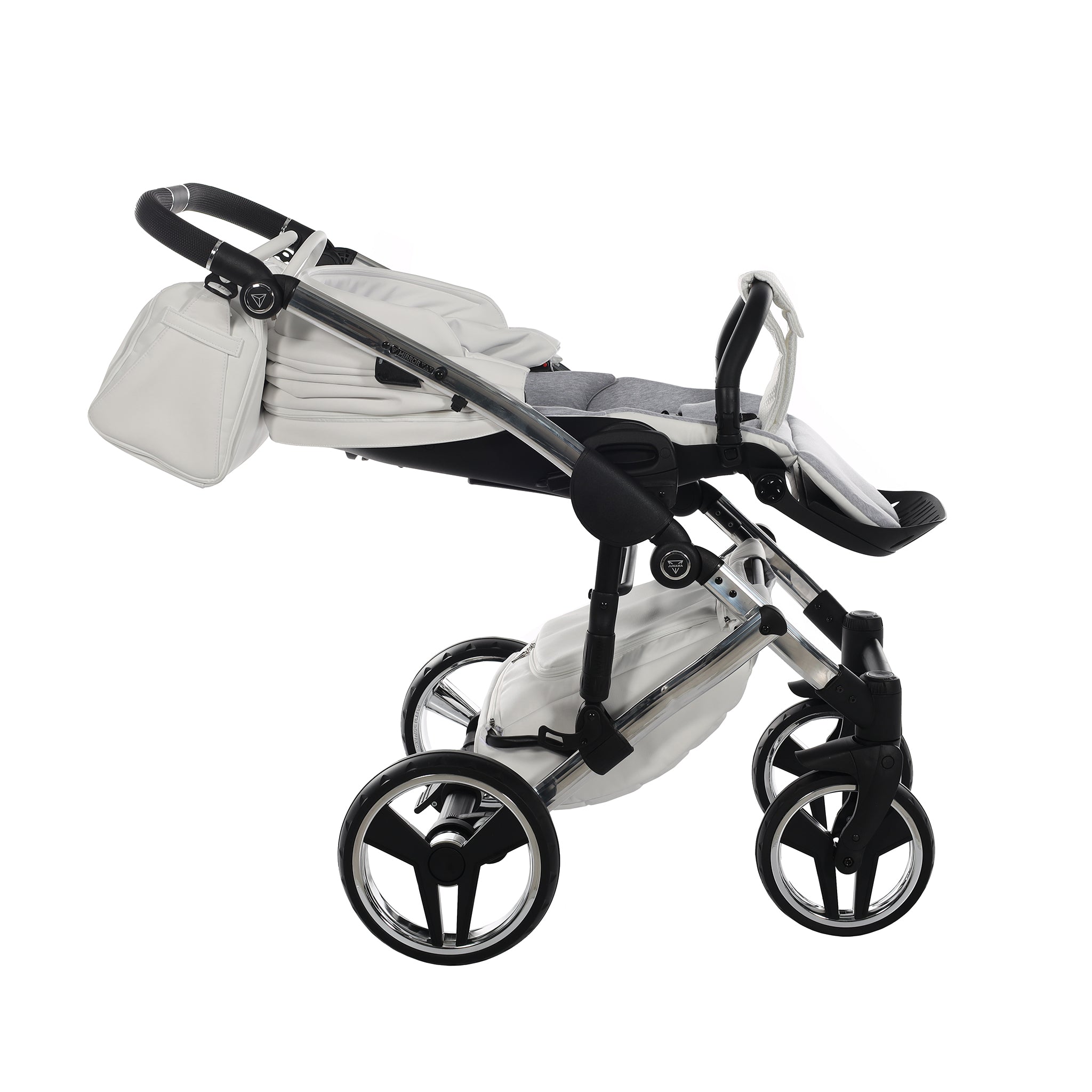 Junama Mirror, baby prams or stroller 2 in 1 - Silver chrome and Silver, Code number: JUNMIR04
