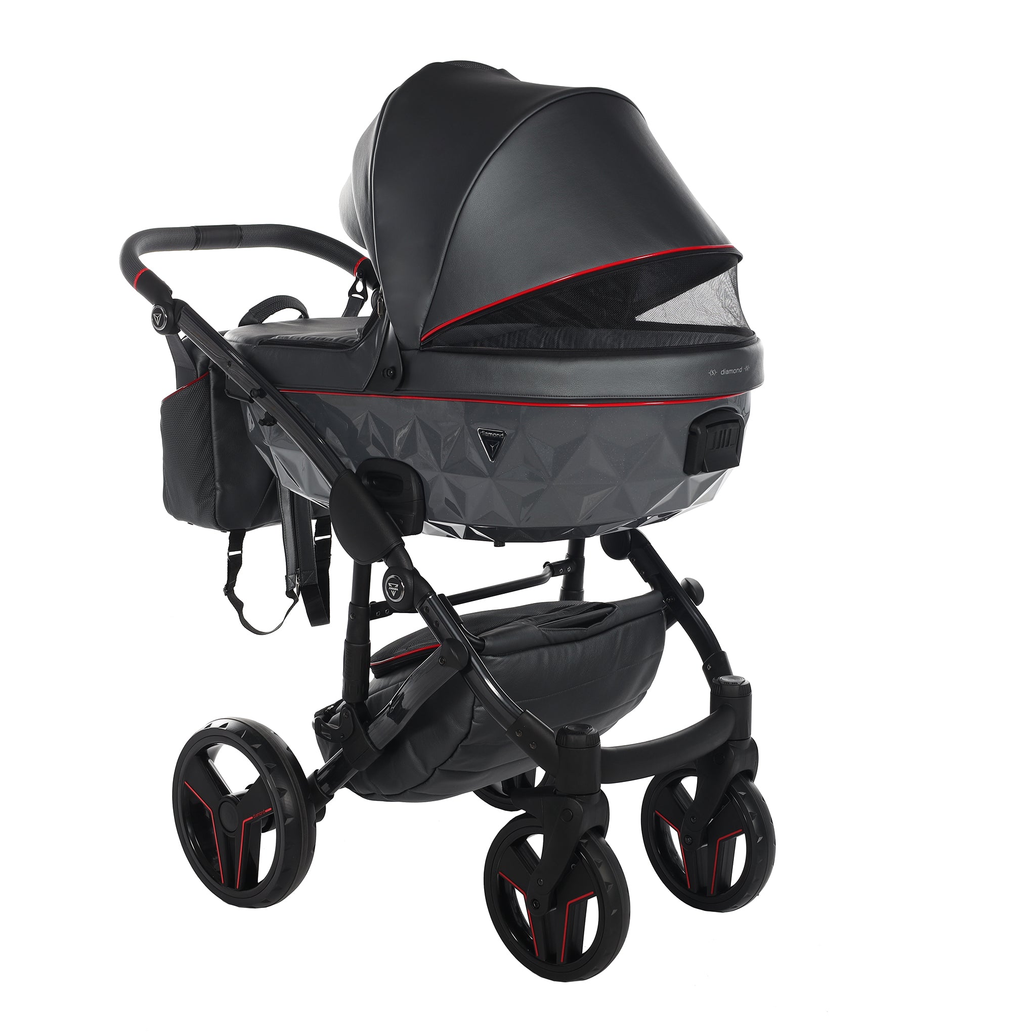 Junama S Class, baby prams or stroller 2 in 1 - Dark Gray and Black, Code number: JUNSC06