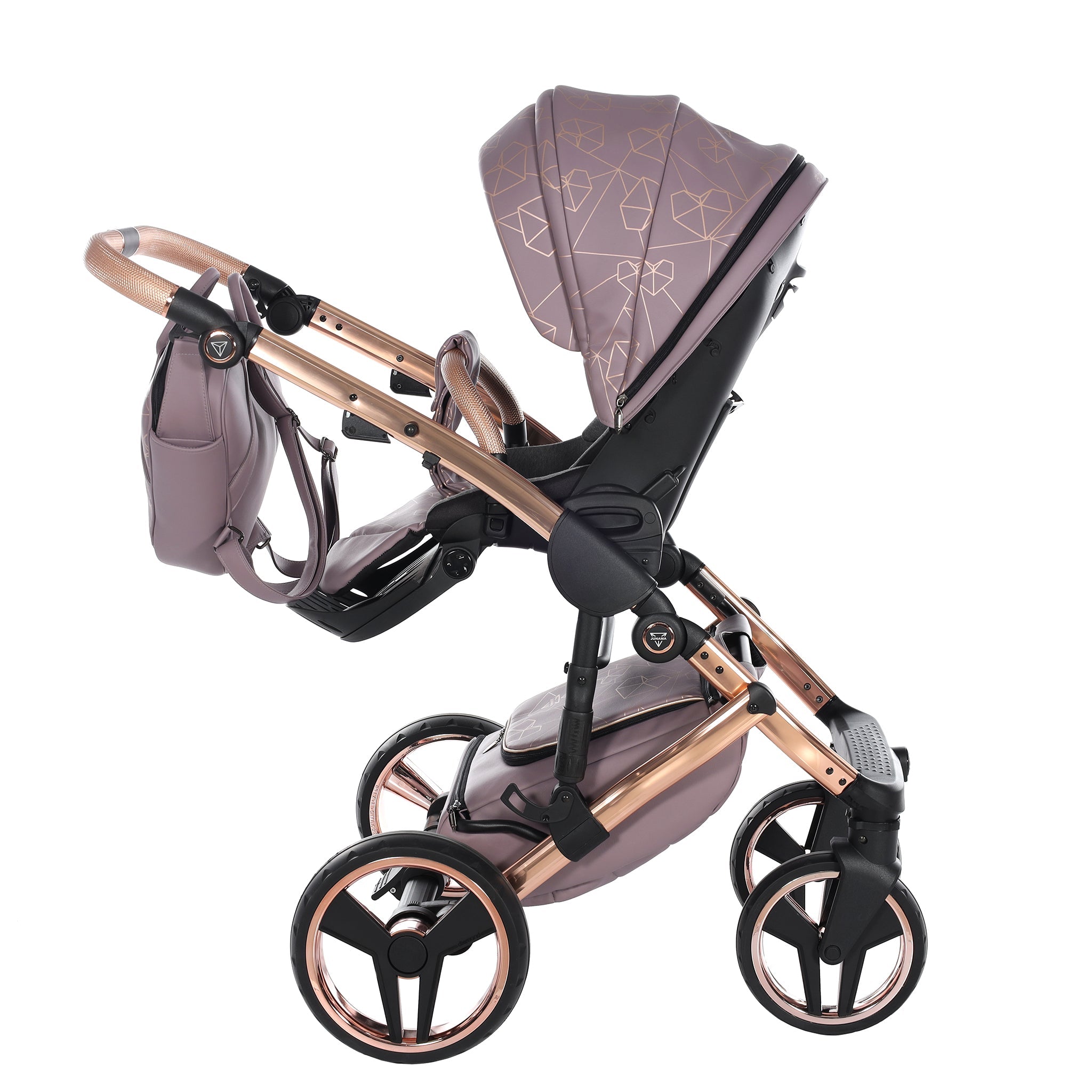 Junama Heart, baby prams or stroller 2 in 1 - Violet and Copper, Code number: JUNHERT04