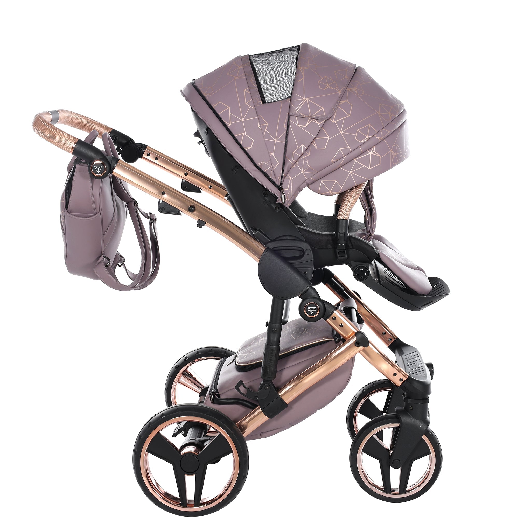 Junama Heart, baby prams or stroller 2 in 1 - Violet and Copper, Code number: JUNHERT04