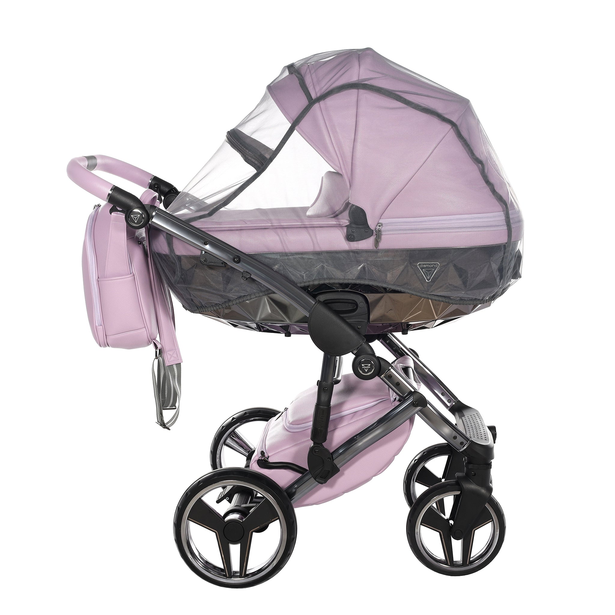 Junama Handcraft, baby prams or stroller 2 in 1 - Violet color, Code number: JUNHC03