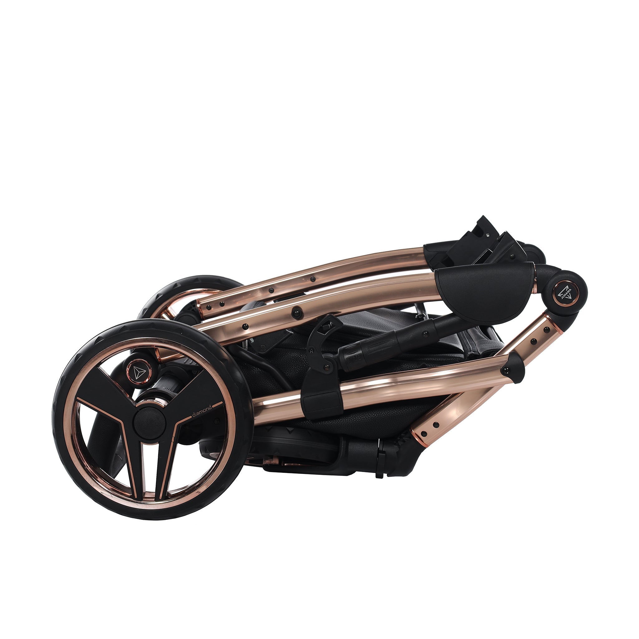 Junama Handcraft, baby prams or stroller 2 in 1 - Black and copper, number: JUNHC06