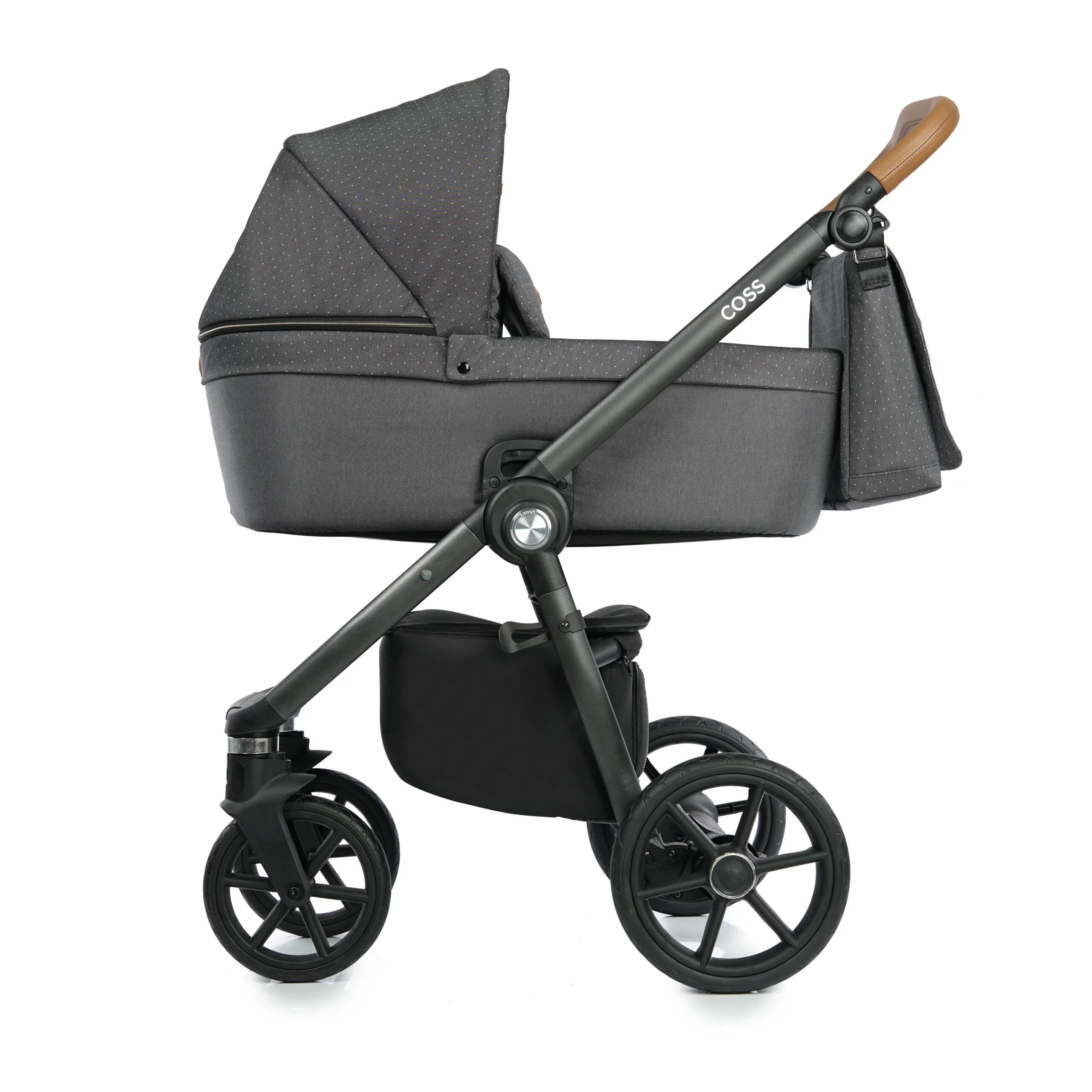 Roan COSS baby stroller carry cot and stroller, color Black Dots