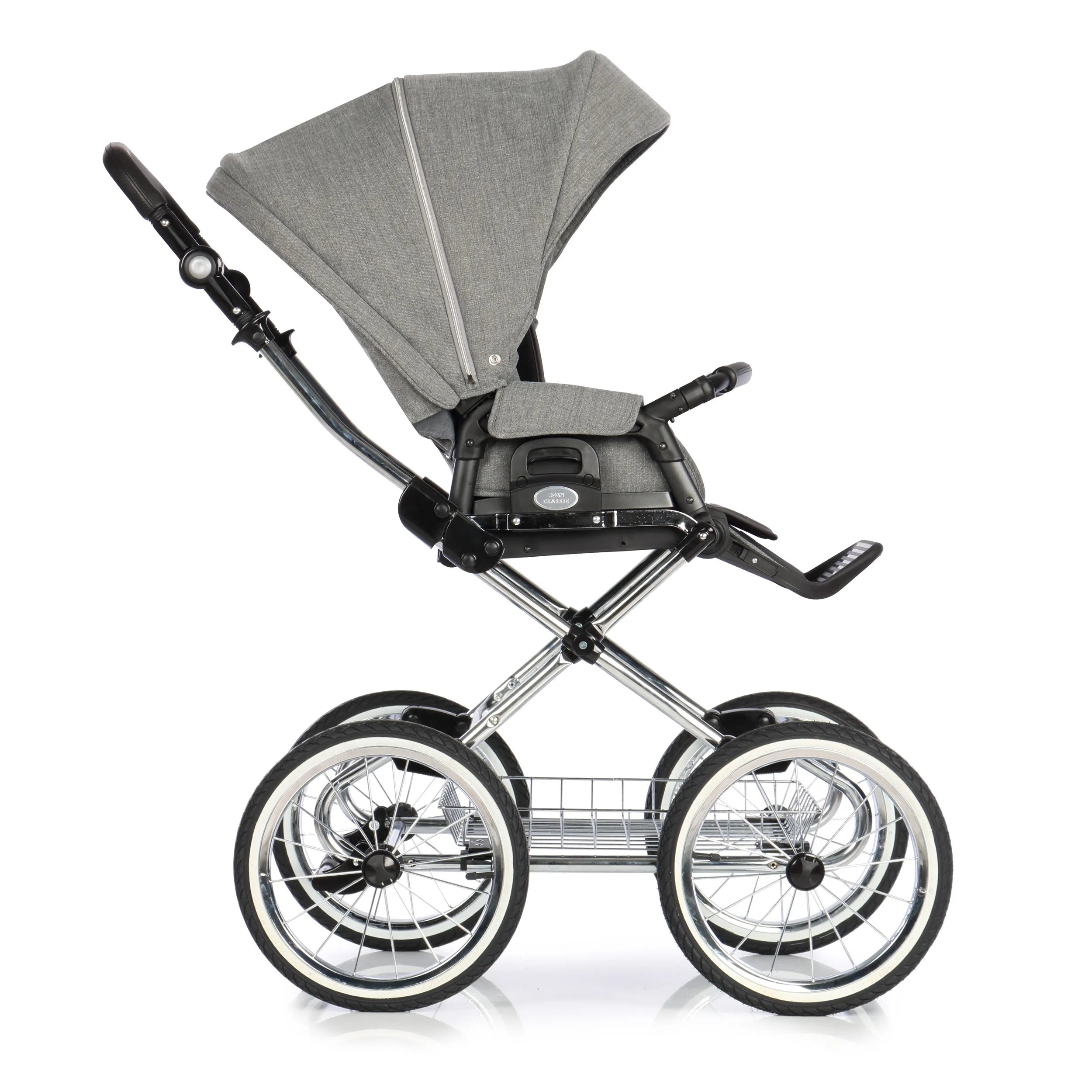 Roan COSS CLASSIC baby stroller carry cot and stroller, color Titanium