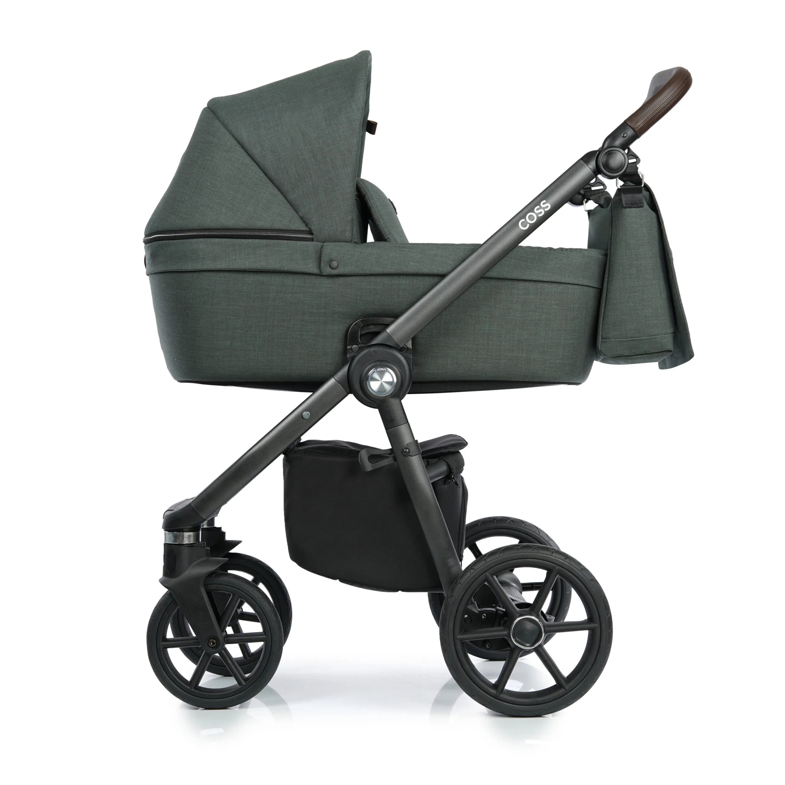 Roan COSS baby stroller carry cot and stroller, color Night Green