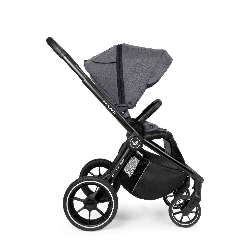 MUUVO Quick 3.0 baby stroller 2 in 1, carry cot and seat stroller, color Iron Graphite