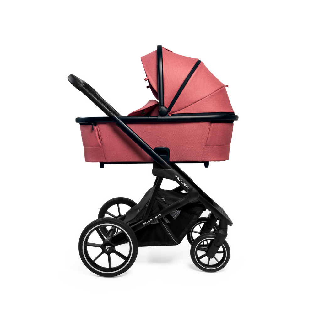 MUUVO Slick 2.0 baby stroller 2 in 1, carry coat and stroller, color Pure Pink