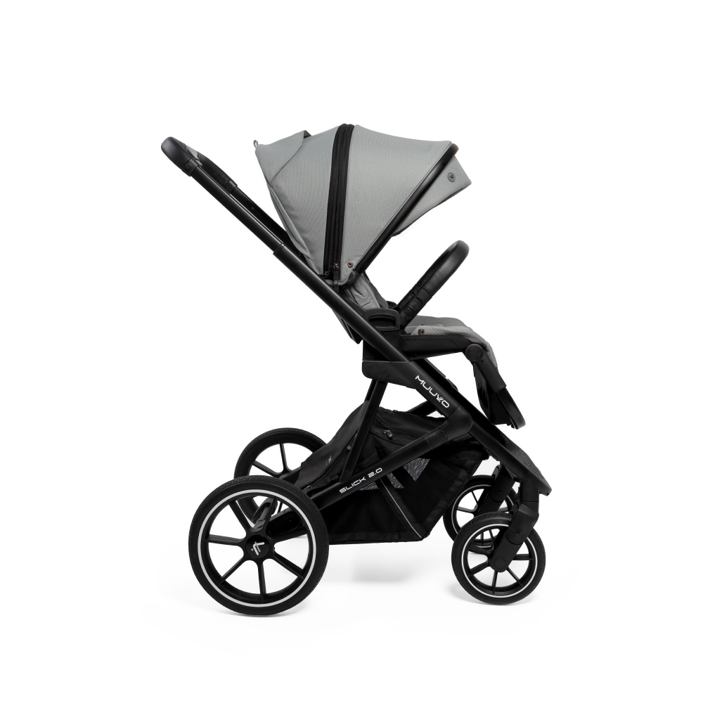 MUUVO Slick 2.0 baby stroller 2 in 1, carry coat and stroller, color Light Gray