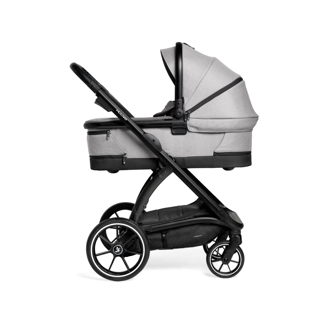 Muuvo TRICK Baby stroller 2 in 1, carry cot and seat stroller, color Steal Gray