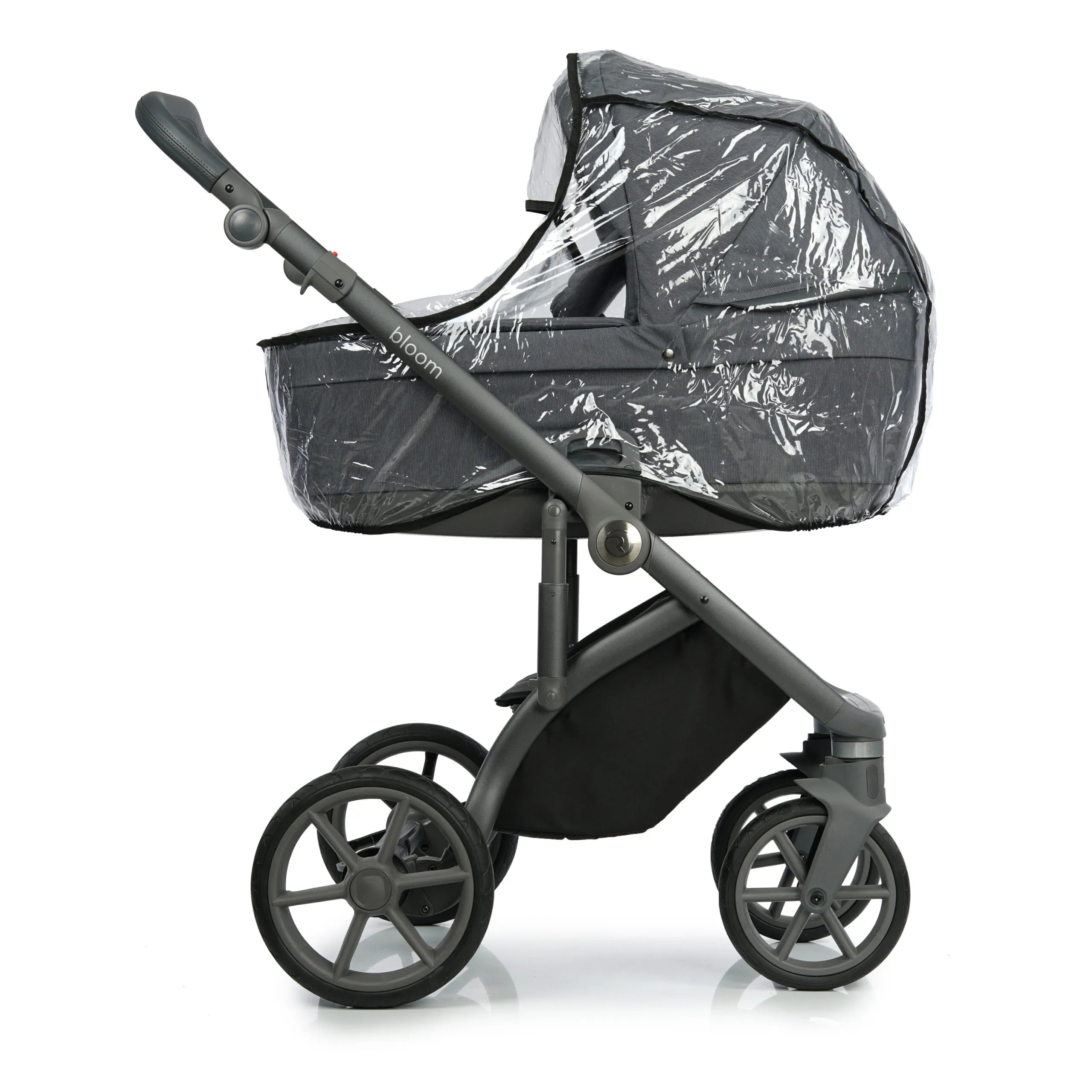 Roan BLOOM baby stroller 2 in 1, carry cot and stroller, color Titanium